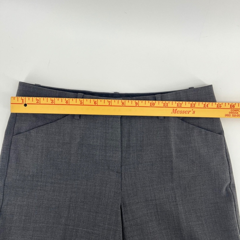 Theory Max 2 Wool Blend Charcoal Gray Dress Pant Flat Front Trousers Made in USA - Picture 3 of 8